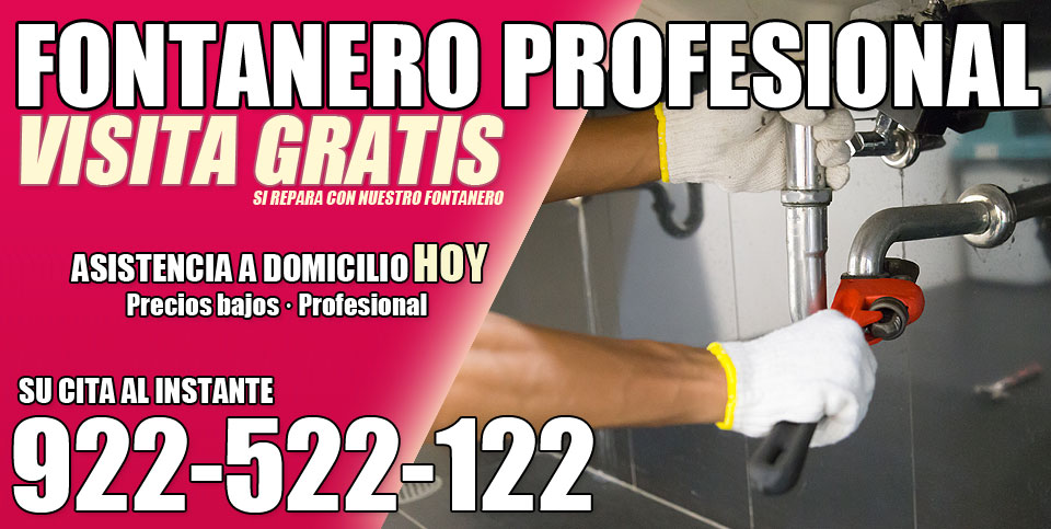 Fontanero profesional en Arafo llame al 922522122